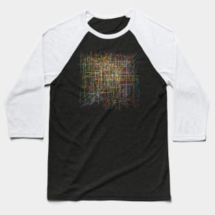 Sci-fi Chaos Pattern - Time Lapse Baseball T-Shirt